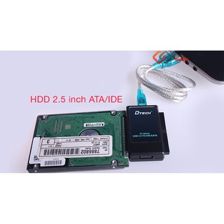 Dây cáp chuyển đổi HDD 2.5 3.5 IDE ATA ra USB sử dụng lấy dữ liệu ra máy tính