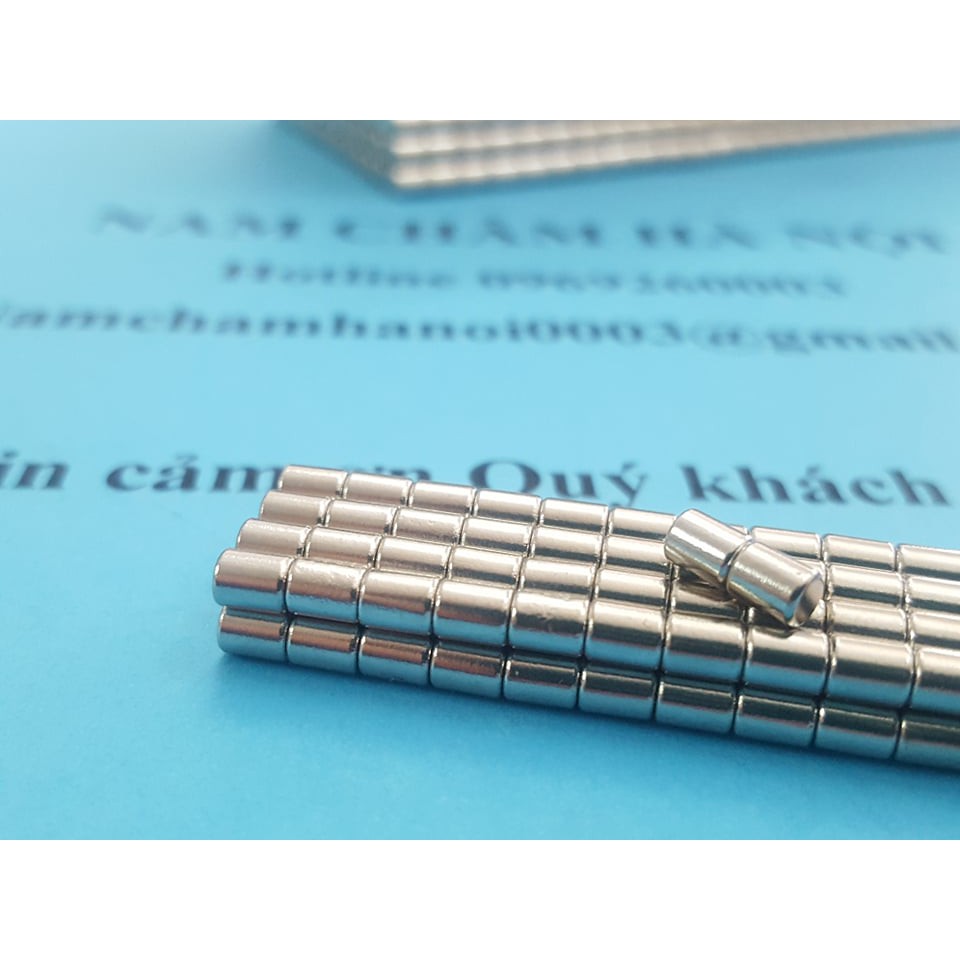 Nam châm viên trắng 2x5mm