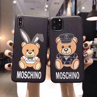 Ốp lưng TPU in hình gấu MOSCHINO cho iphone 11 11 pro 11 pro max