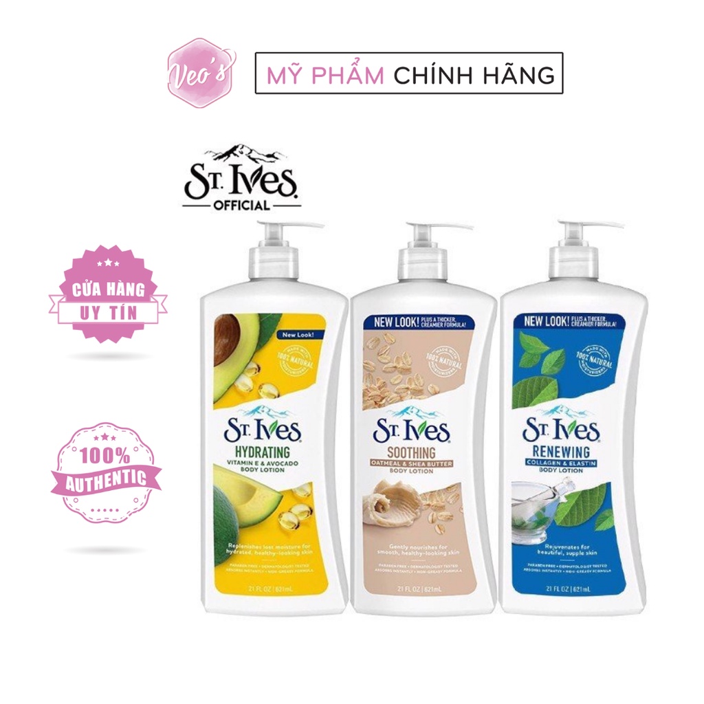 Sữa Dưỡng Thể Toàn Thân ST.Ives Body Lotion 621ml