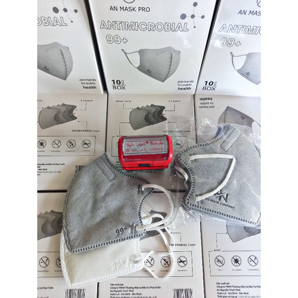 Hộp 10 cái khẩu trang 6D AN MASK (6D AN MASK 99+)