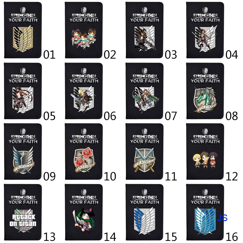 JS Attack On Titan Shingeki No Kyojin Notebook Note Pocket-Book Scouting Legion Emblem Gift Anime