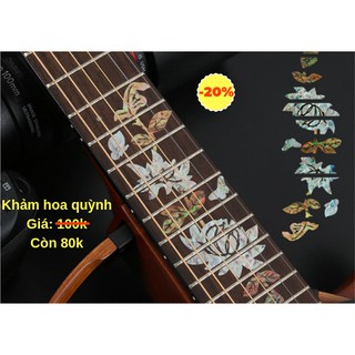 Khảm decal cần đàn, khảm trai