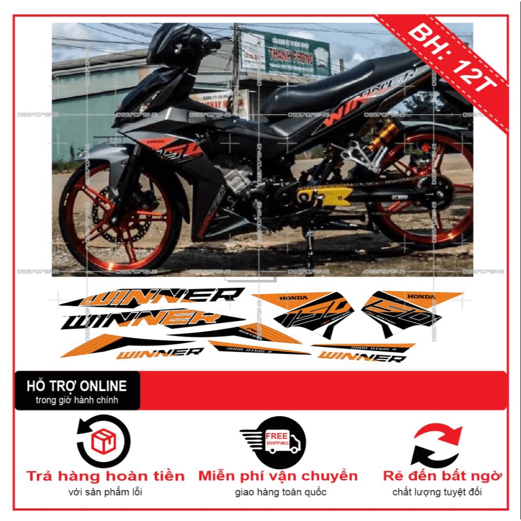 TEM RỜI WINNER V1 CHẾ -- SHIN DECAL 2