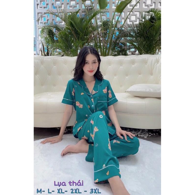 BIGSIZE PIJAMA(60-75kg) LỤA THÁI CAO CẤP - MỀM MỊN, MÁT, THOẢI MÁI  ཾ ༴