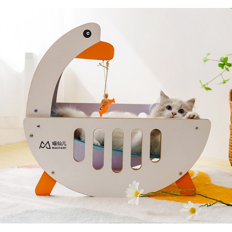 Võng mèo kèm bàn cào móng hình con ngỗng