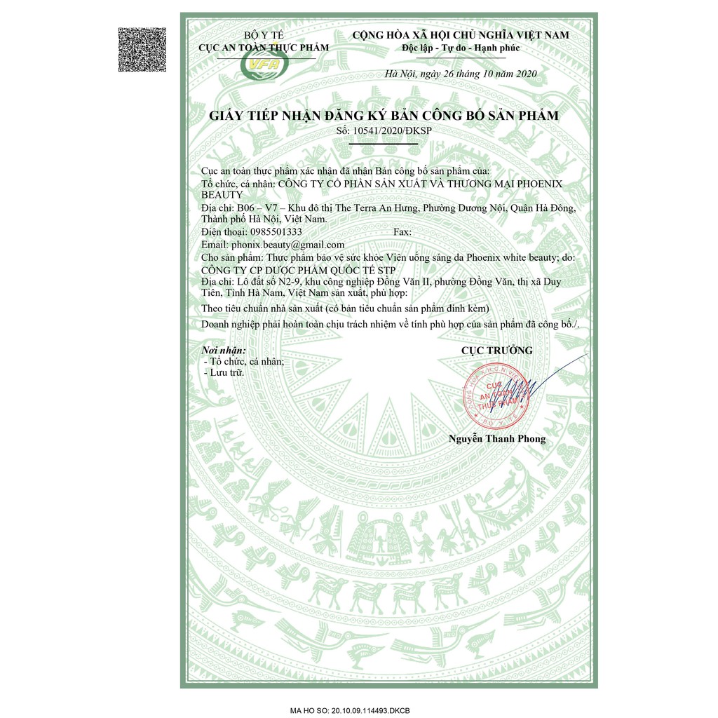 Viên Uống Giúp Sáng Da Trắng Da Làm Mờ Hết Nám Phoenix Beauty | BigBuy360 - bigbuy360.vn