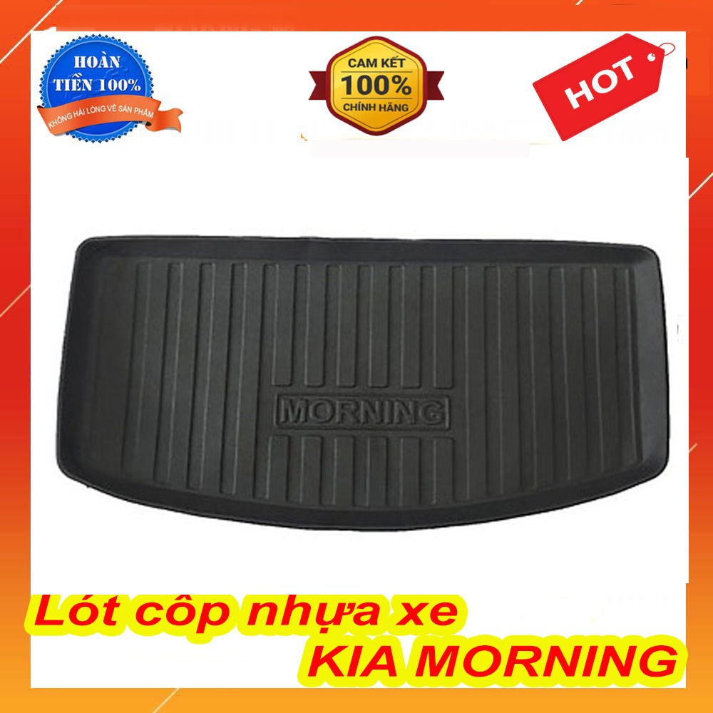 Lót Cốp Nhựa Xe Kia Morning 2012-2020 Loại Nhựa Dẻo Ko Mùi