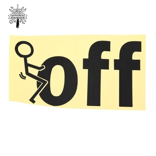 Off Letter Car Sticker Waterproof Reflective Decal Computer Wall Sticker