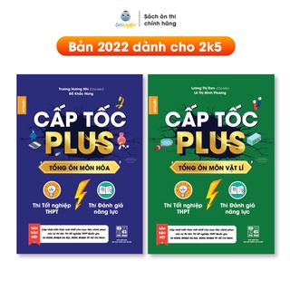 Sách-Combo 2 cuốn Cấp tốc Plus môn Lí, Hóa (bản mới 2023) dùng ôn thi THPT, ĐGNL HN và HCM - Nhà sách Ôn luyện