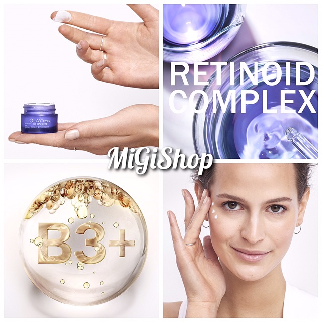 [Hàng Mỹ] Kem Dưỡng Mắt Ban Đêm Olay Retinol 24 Night Eye Cream 15ml