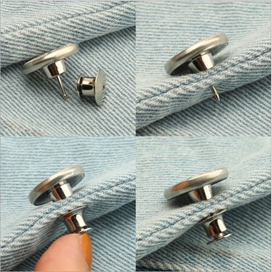 Nút cài quần jean bằng kim loại có thể tháo ra và điều chỉnh tiện lợi cho nữ Tindary Store CK01