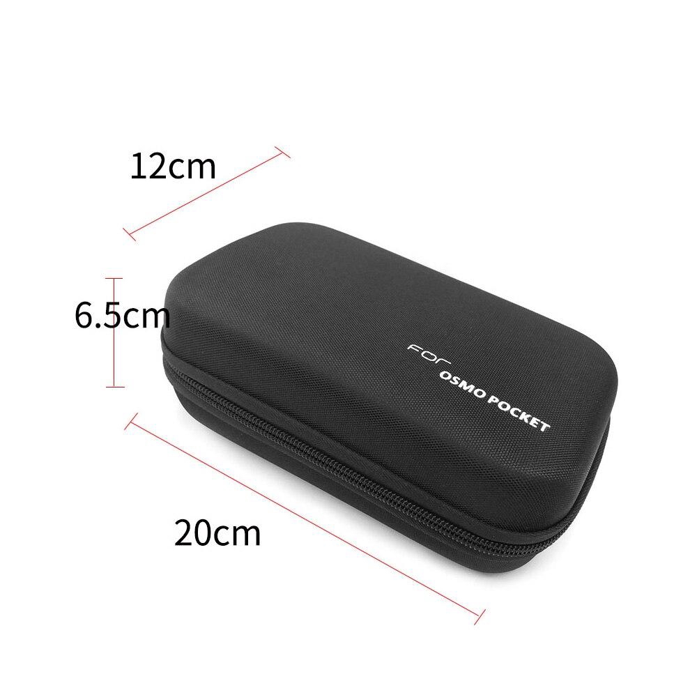 Túi đựng phụ kiện Gimbal DJI OSMO Pocket màu đen từ EVA và polyester kích thước 20*12*6.5CM