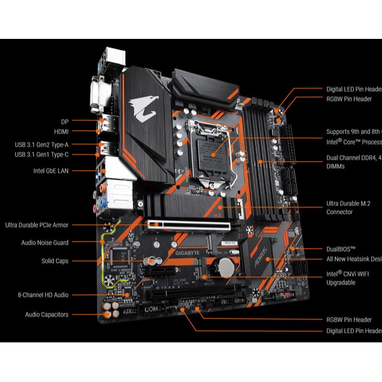 Mainboard GIGABYTE B360 M AORUS PRO