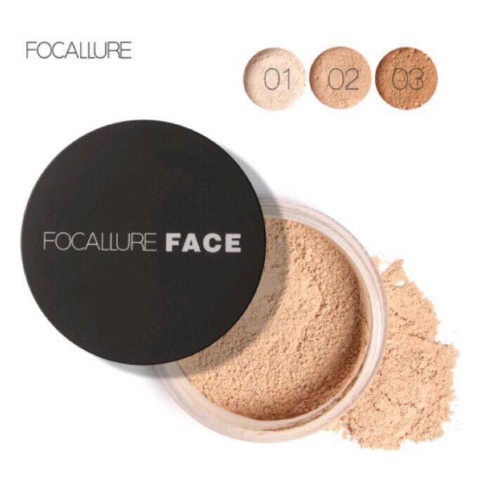 Phấn Phủ Focallure Dạng Bột Siêu Mịn Kiềm Dầu