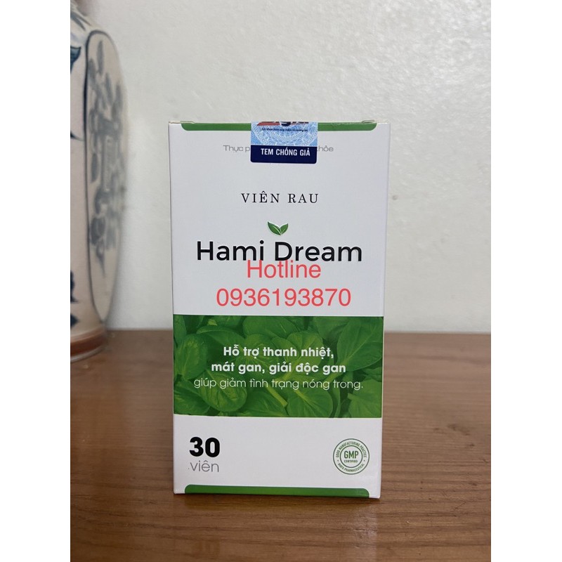VIÊN RAU HAMI DREAM  [CHÍNH HÃNG] ❤️ HAMI DREAM HỖ TRỢ GIẢI ĐỘC GIẢM CÂN