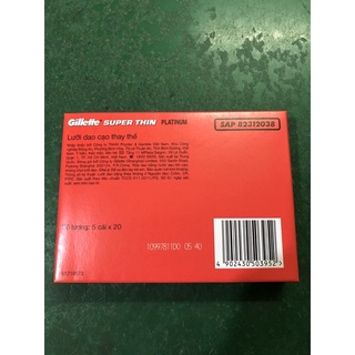 Lưỡi lam Gillette cái siêu bén (1 hộp 5 cái)
