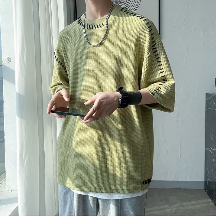 Áo phông nam nữ Hàn Quốc áo thun nam nữ thời trang vải thun trơn màu rắn t -shirt bigsize trắng cổ tròn áo sơ mi