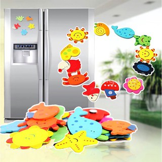 bộ 24 miếng nam châm dán Tủ lạnh hình thú dễ thương