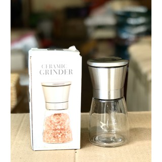 [FREESHIP] Dụng cụ xay và đựng tiêu thủy tinh nắp inox