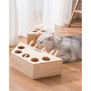 Đồ chơi gỗ - Mèo chơi hamster