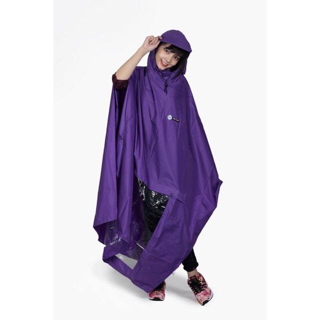 Áo mưa choàng cánh dơi Sơn Thủy, áo mưa vải dù 2 lớp cỡ đại K7 siêu to, áo mưa 1 đầu dày dặn kèm túi đựng có quai