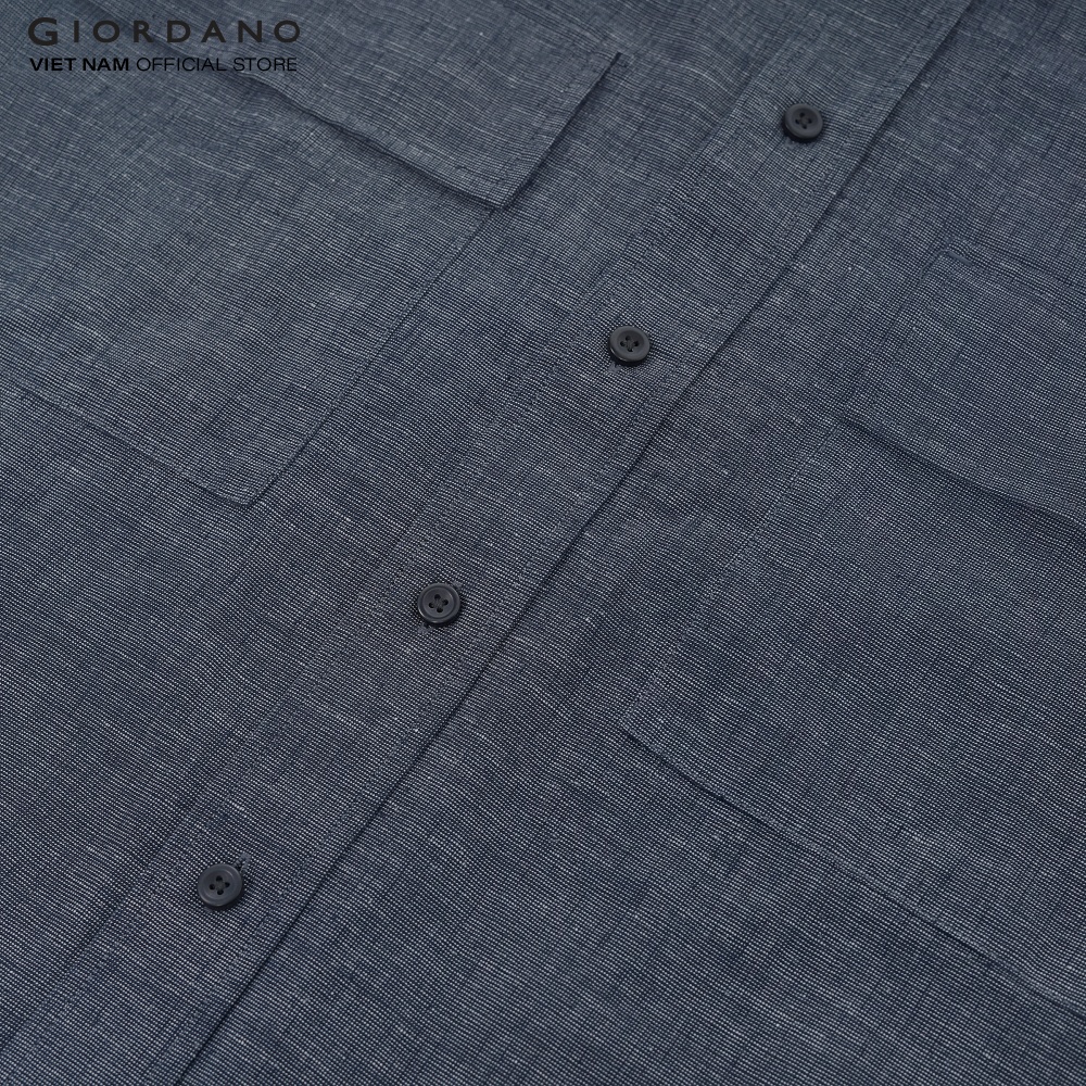 Áo Sơ Mi Nam Linen Ngắn Tay Giordano 01042208