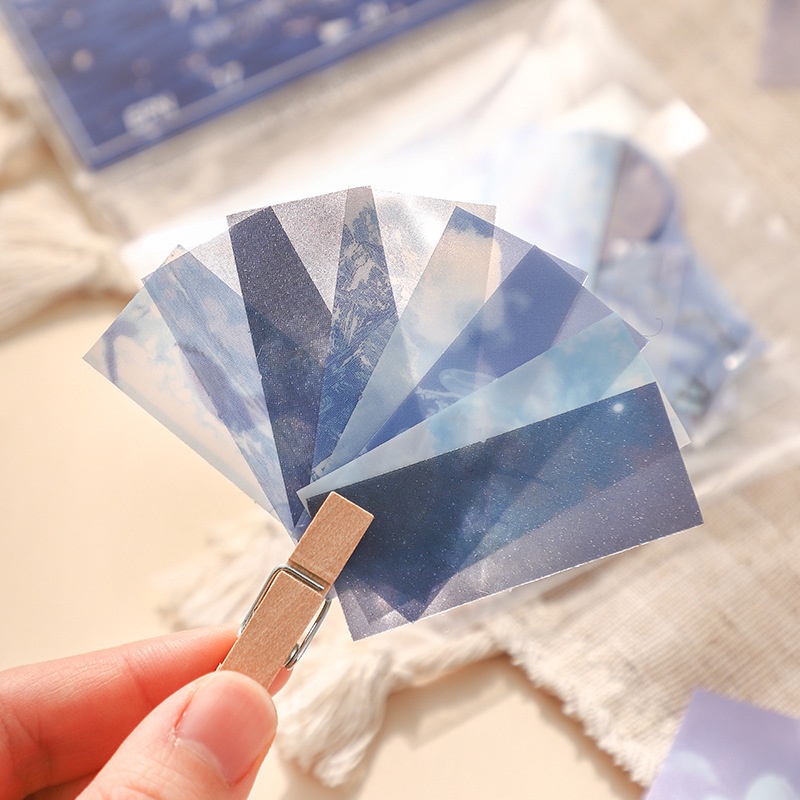 Bộ 80 tờ nhãn dán trang trí phong cách thiên nhiên