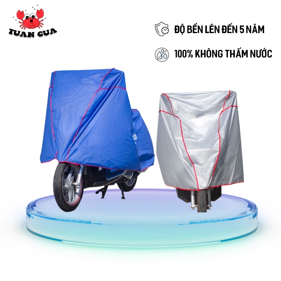Áo trùm xe máy bạt phủ xe máy trang bị bảo vệ xe tránh nắng mưa, dùng được cho xe vision, wave, air blade, SH,..
