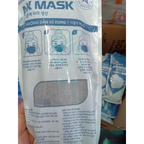Thùng 300 Cái Khẩu Trang KF94 AK Mask 4D Công Nghệ Hàn Quốc