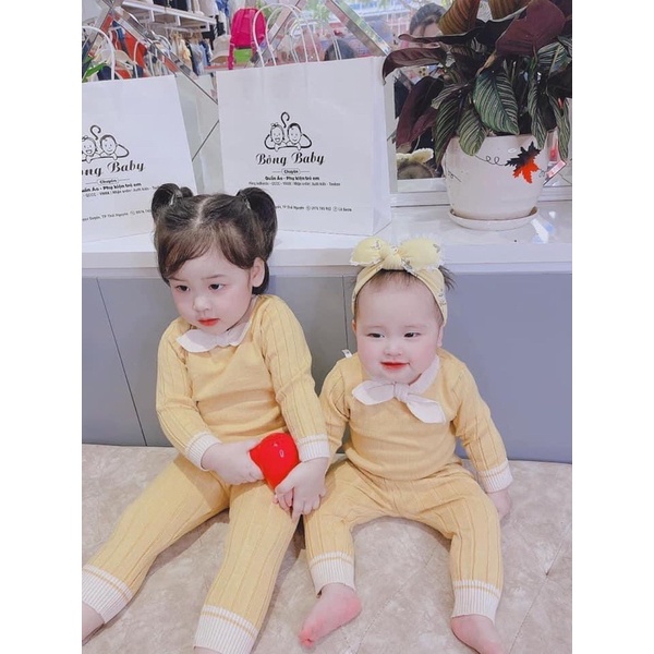 Bộ len hàng Quảng Châu cho bé gái