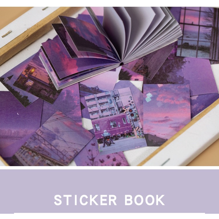 Set 50 miếng dán trang trí sổ tay DIY