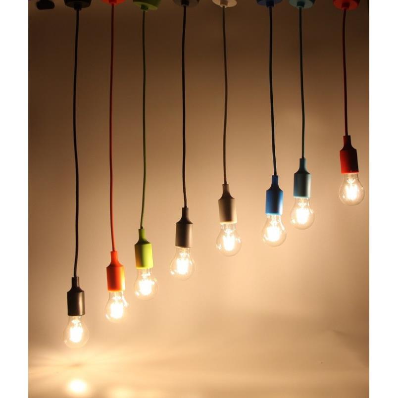 Bộ 10 dây đèn thả trang trí bóng led Edison A60 6W