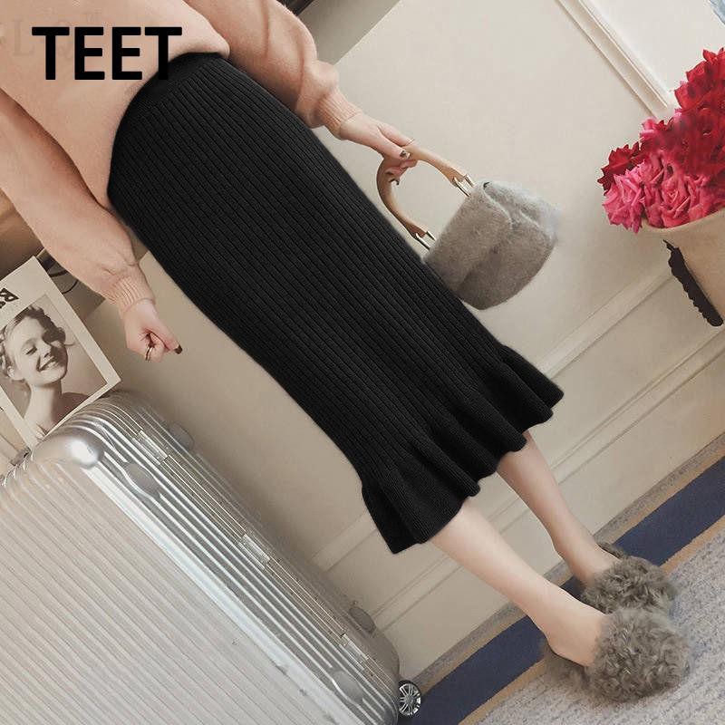 Chân Váy Len Đuôi Cá Lưng Cao Xinh Xắn Dành Cho Nữ | BigBuy360 - bigbuy360.vn