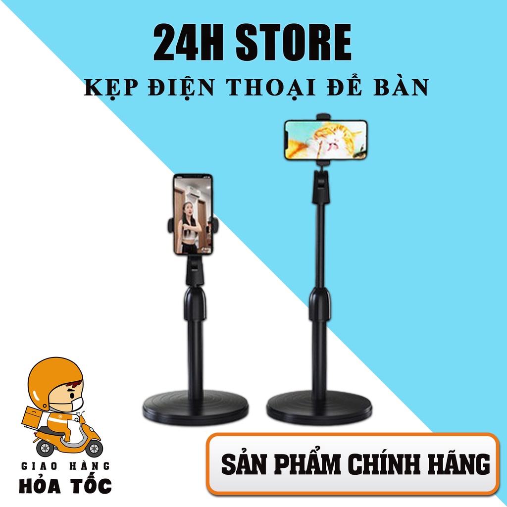 [HÀNG LOẠI 1] Giá Đỡ Điện Thoại Kẹp Điện Thoại Livestream Xem Video Xoay 360 Độ