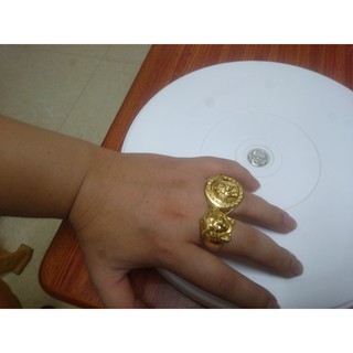 Nhẫn Versace Titan Mạ Vàng 18K