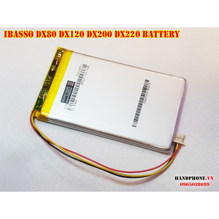 Pin 3.85V thay thế cho máy nghe nhạc IBasso DX80 DX120 DX200 DX220