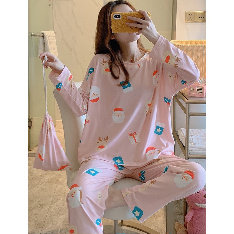 Set ulzzang đồ ngủ Giáng Sinh DN009 (có ảnh thật) | BigBuy360 - bigbuy360.vn