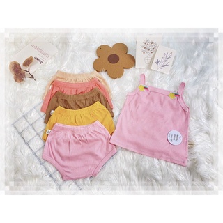 [FREESHIP] Bộ 2 Dây Bé Gái Minky Mom Vải Tăm Lạnh Mềm Mát, Áo Hai Dây Cho Bé Gái Mặc Hè Thoáng Mát
