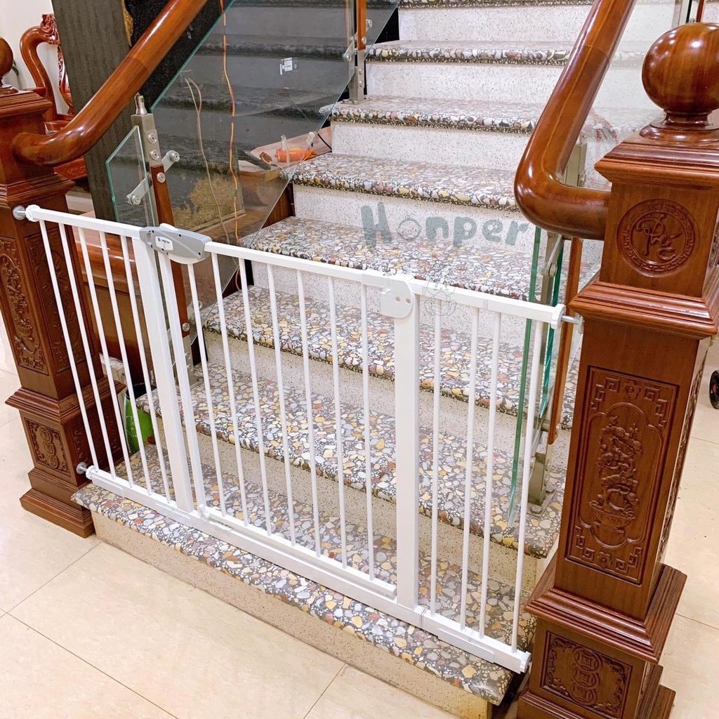 Thanh Chắn Cầu Thang Honper / Thanh Chắn Cửa An Toàn Cho Bé Không Khoan Đục, Lắp Đặt Đơn Giản Chính Hãng