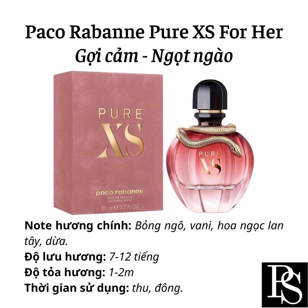 Nước hoa Nữ - Paco Rabanne Pure XS For Her