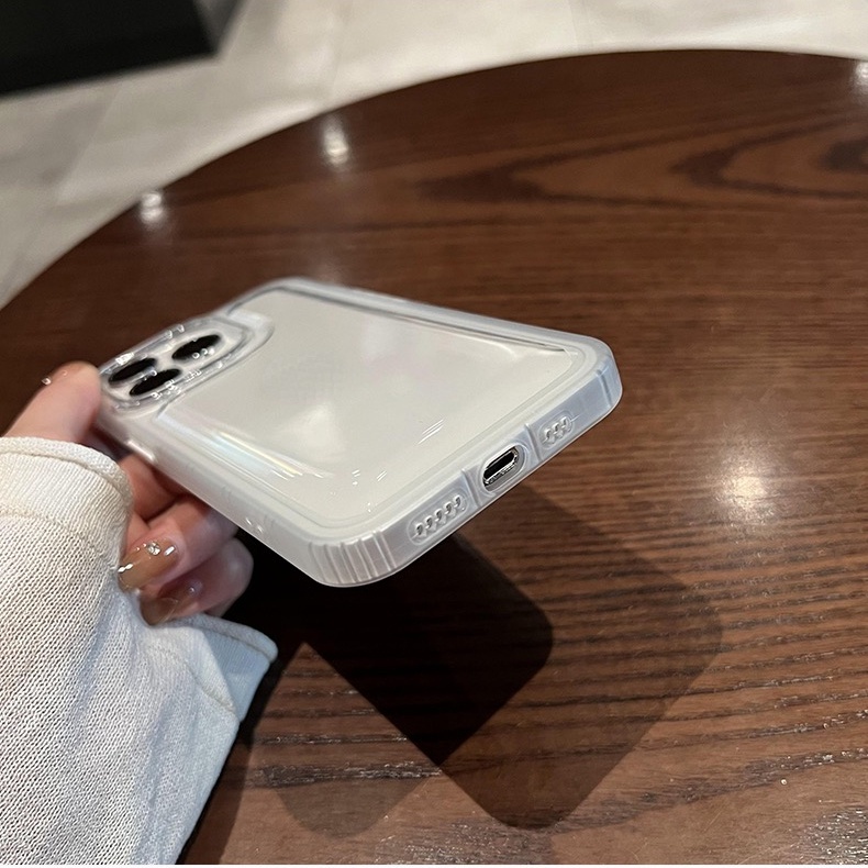 Ốp Điện Thoại iPhone 14 13 12 Pro max case ốp lưng điện thoại i phone 14 pm TPU Mềm Có Túi Khí Chống Sốc Màu Tím Cho iphone 14 11 promax