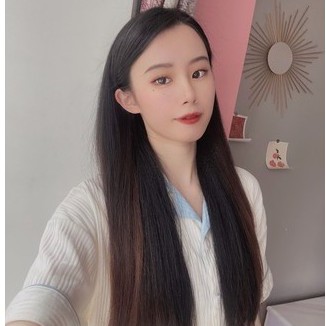 Kẹp Tóc Giả Kẹp thẳng 60cm, phong cách Hàn Quốc, set 3 dải làm dày tóc, tự nhiên mềm đẹp Qiqishop