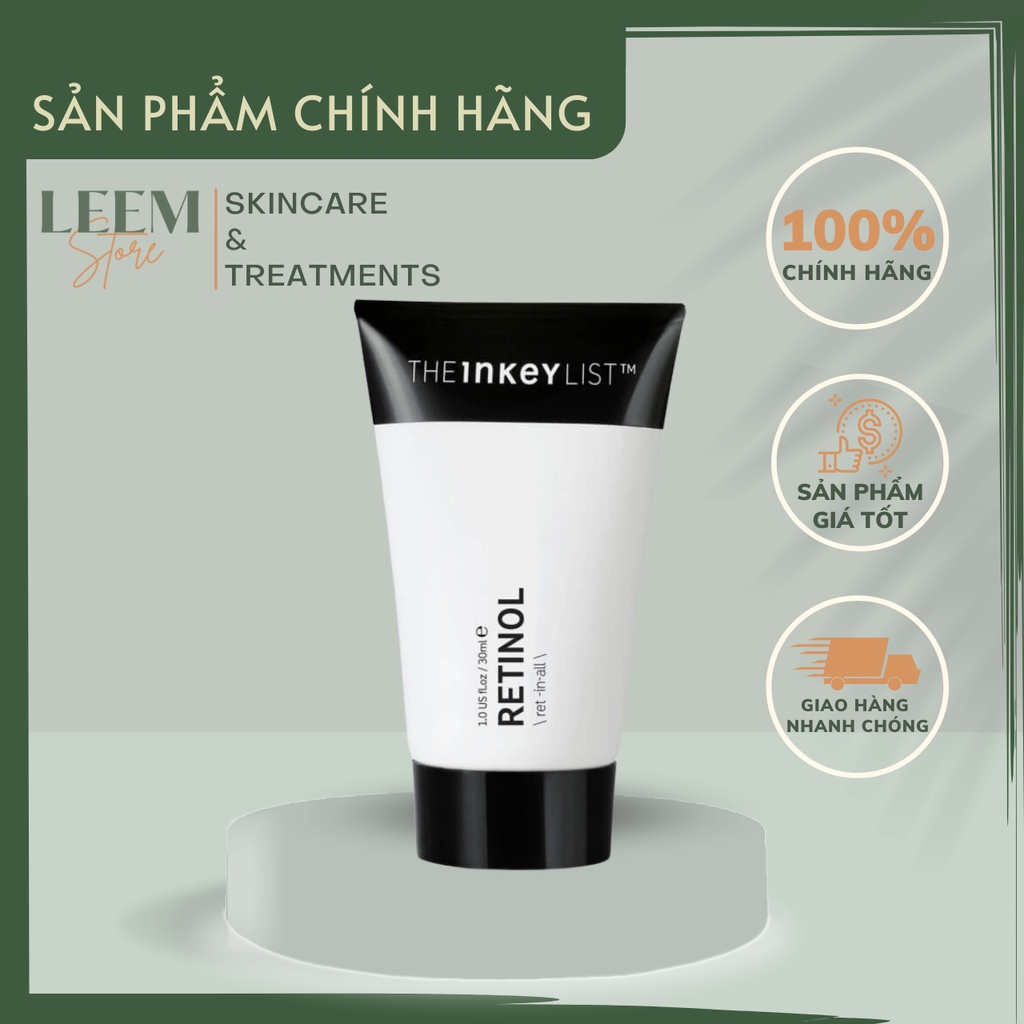 Tinh chất chống lão hóa The Inkey List Retinol Serum dưỡng da trắng sáng tự nhiên 30ml