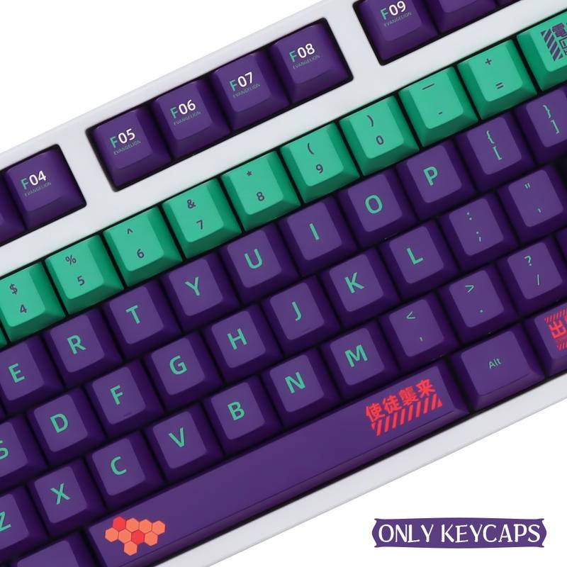 139/151 keys EVA 01 English Japanese Personalized Keycaps Cherry Profile PBT Keycap For GMK Cherry MX Switch Mechanical Keyboard