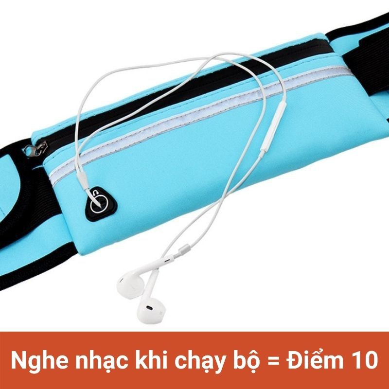 Đai chạy bộ có bình nước, túi đeo bụng chạy bộ thể thao nam nữ đựng điện thoại chống nước