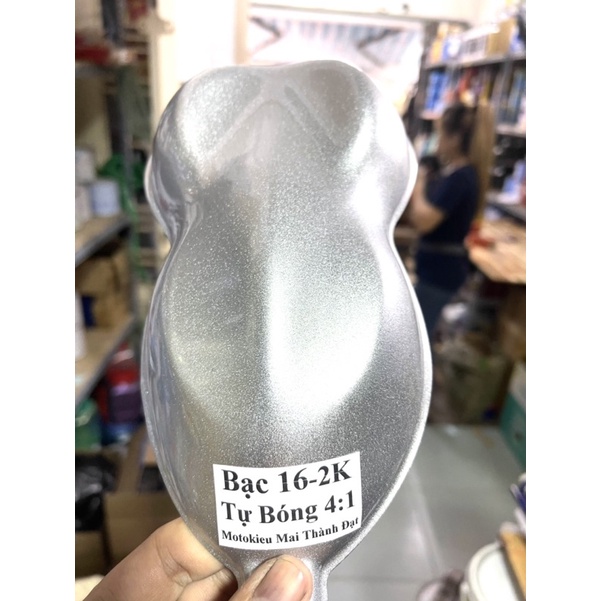 Sơn Bạc (11)-(12)-(14k)-(16) 2k Tự Bóng 4:1 ( Sơn oto xemay ) . Đóng gói 1kg. MotokieuMaiThànhĐạt