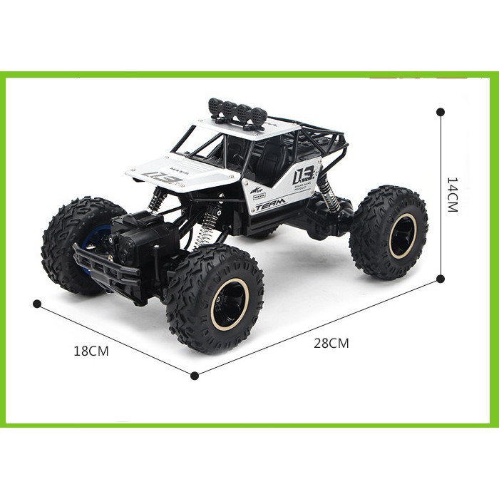 Xe Đua Địa Hình Điều Khiển Từ Xa Sóng 2.4g Tỉ Lệ 1:16 Mô Hình Rock Crawler