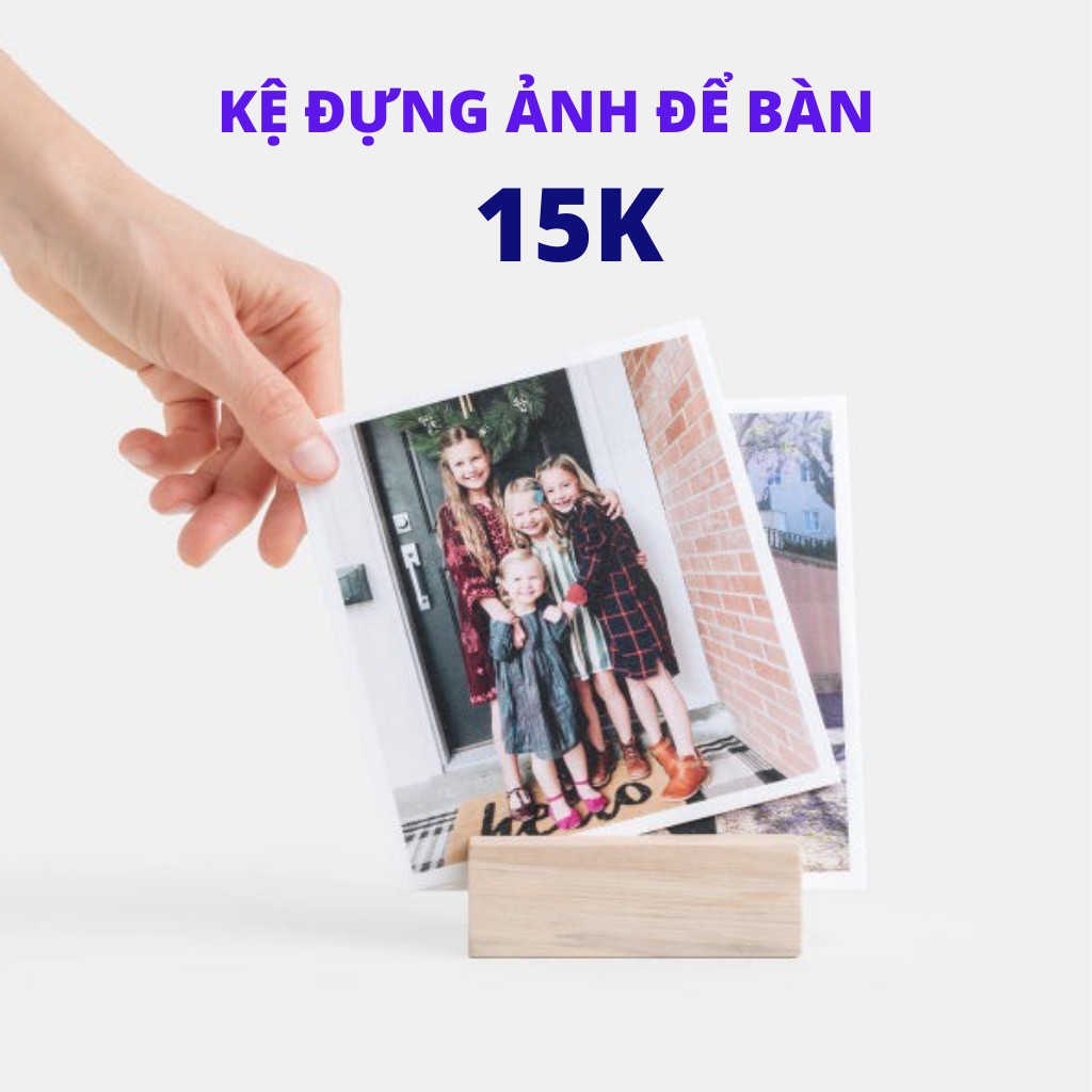 Kệ đựng ảnh lưu niệm, Chân Đế Gỗ Để Lịch Bàn / Ảnh / Namecard