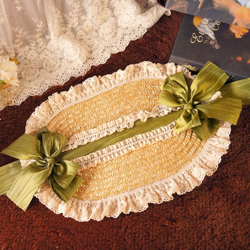 Xixi Mũ Cói Chống Nắng Nhiều Màu Sắc Phong Cách Lolita Dành Cho Nữ